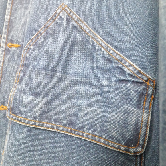 VTG Smith & Wesson Men's Large Denim Leather Elbow Patch Hunting Shooting Jacket - Picture 4 of 10